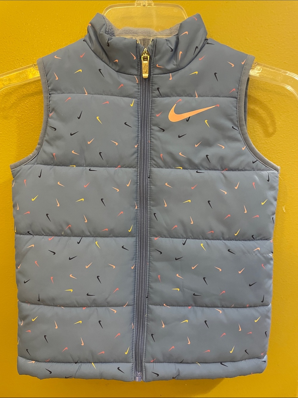 NWT Nike Kids' Puffer Vest with Multicolor Swoosh